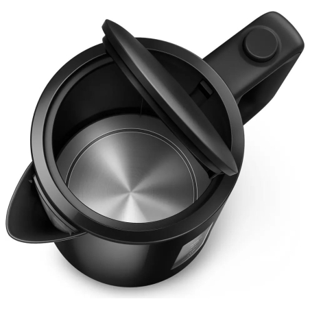 Philips Kettle HD9318/20 2200W 1.7l Orbit plastic kettle, spring lid, pilot light, black / HD9318/20