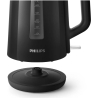 Philips Kettle HD9318/20 2200W 1.7l Orbit plastic kettle, spring lid, pilot light, black / HD9318/20