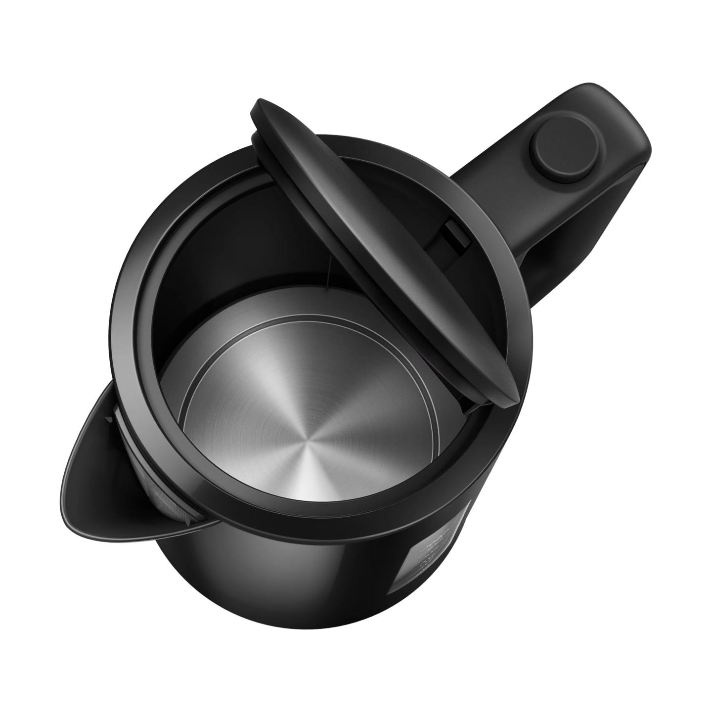 Philips Kettle HD9318/20 2200W 1.7l Orbit plastic kettle, spring lid, pilot light, black / HD9318/20
