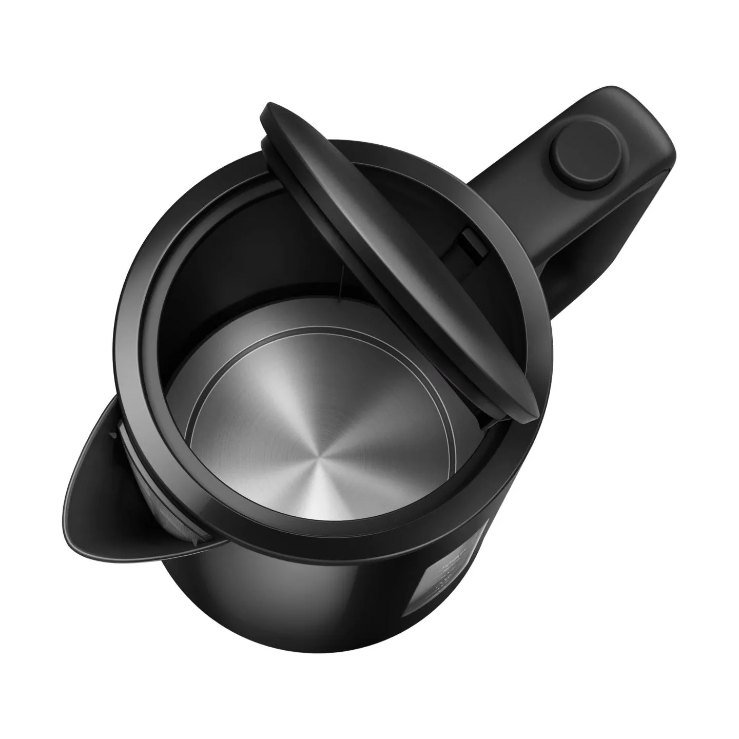 Philips Kettle HD9318/20 2200W 1.7l Orbit plastic kettle, spring lid, pilot light, black / HD9318/20