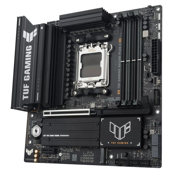 Asus TUF GAMING B850M-PLUS II | Processor family AMD | Processor socket AM5 | DDR5 | Supported hard disk drive interfaces SATA, 