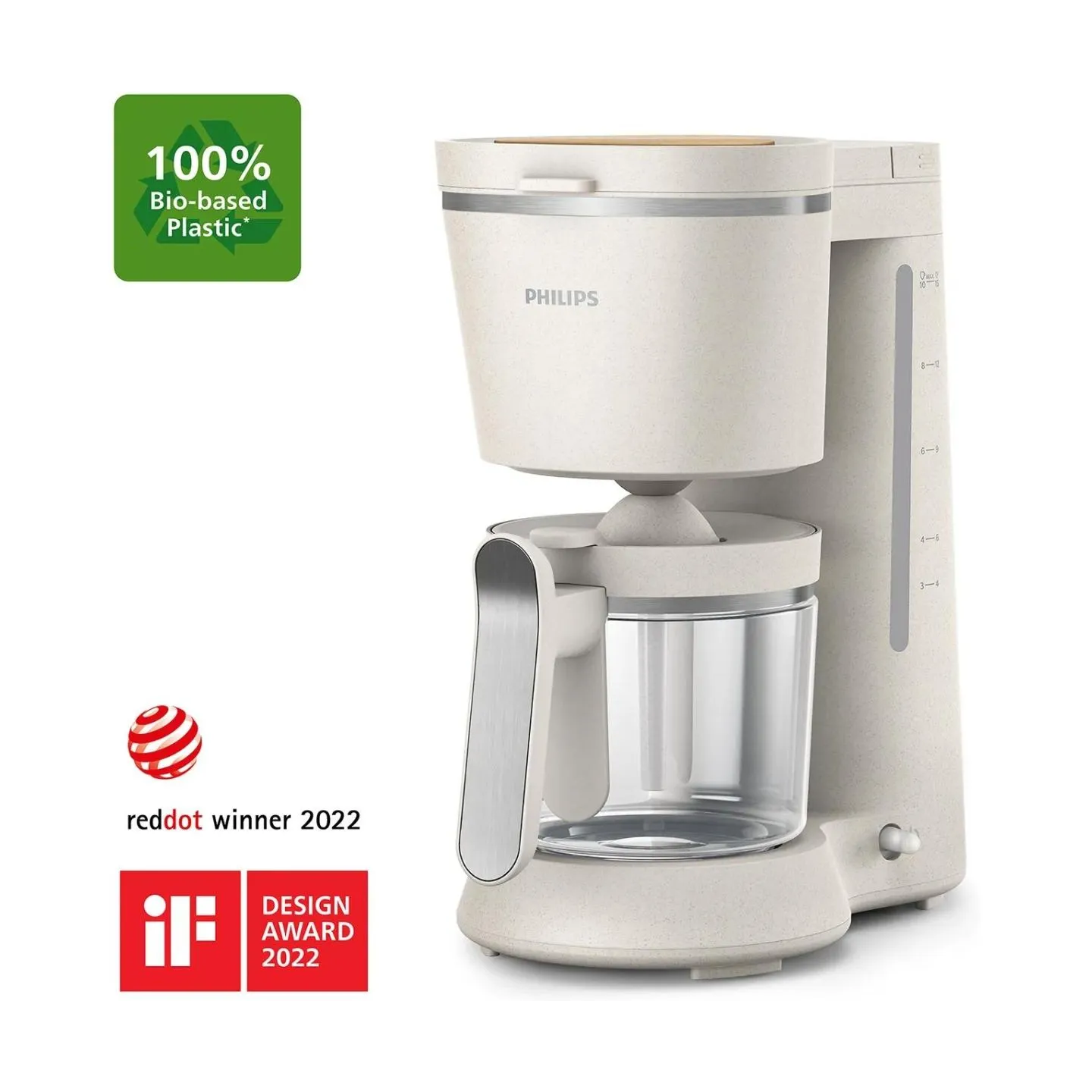 Philips Eco Conscious Edition Drip Filter Coffee Machine HD5120/00, 1.2L/Damaged package / HD5120/00?/PACKAGE