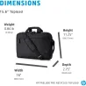 HP Prelude Pro 15.6 Recycled Top Load, Water Resistant, Cable pass-through - Dark Grey / 1X645AA