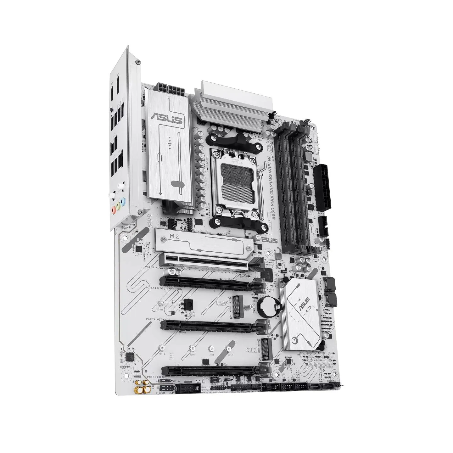 Asus B850 MAX GAMING WIFI W | Processor family AMD | Processor socket AM5 | DDR5 | Supported hard disk drive interfaces SATA, M.