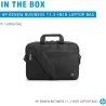 HP Business 17.3 Slim Top Load, RFID & Bluetooth tracker Pocket, Cable pass-through, Sanitizable - Black / 3E2U6AA