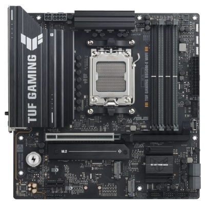 Asus TUF GAMING B850M-E WIFI | Processor family AMD | Processor socket AM5 | DDR5 | Supported hard disk drive interfaces SATA, M