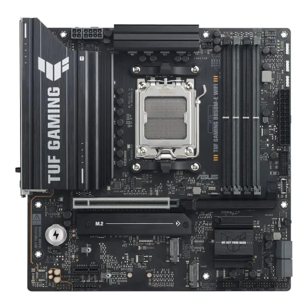 Asus TUF GAMING B850M-E WIFI | Processor family AMD | Processor socket AM5 | DDR5 | Supported hard disk drive interfaces SATA, M