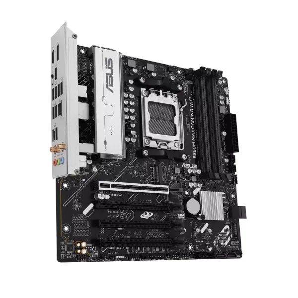 Asus B850M MAX GAMING WIFI | Processor family AMD | Processor socket AM5 | DDR5 | Supported hard disk drive interfaces SATA, M.2