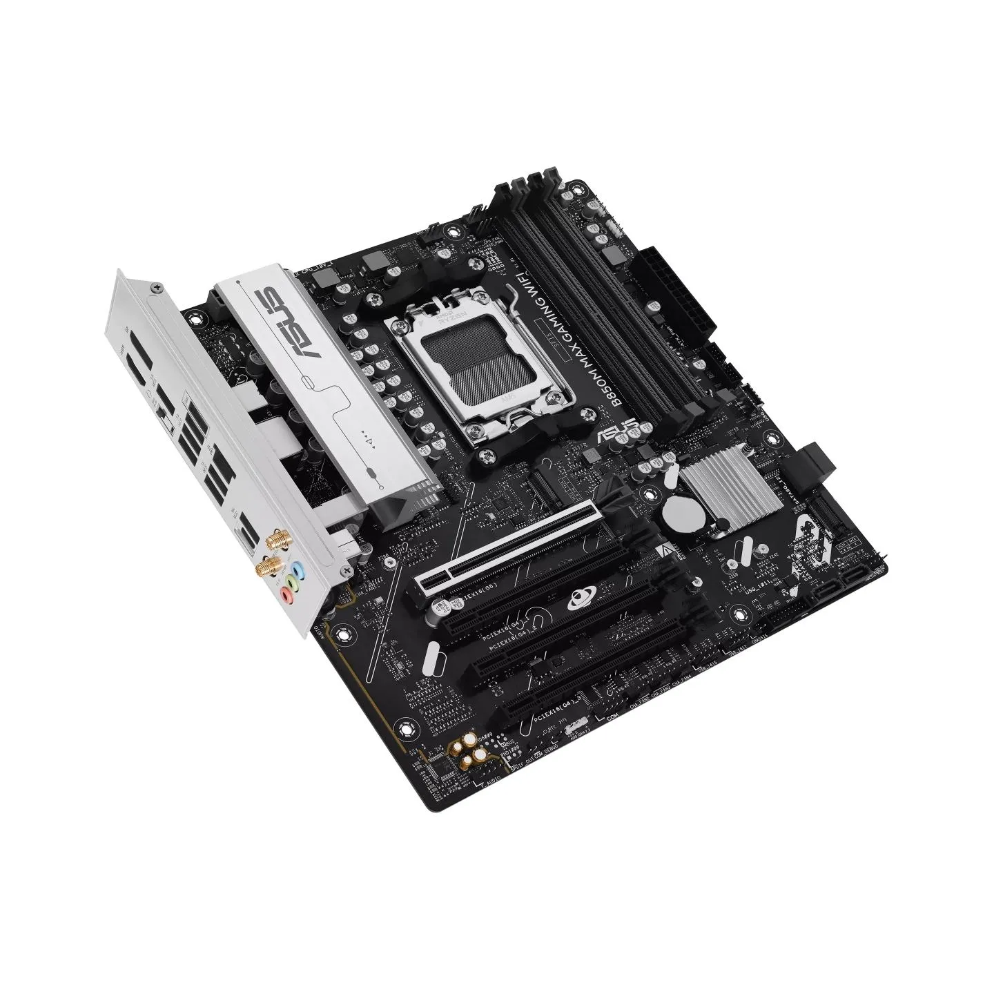 Asus B850M MAX GAMING WIFI | Processor family AMD | Processor socket AM5 | DDR5 | Supported hard disk drive interfaces SATA, M.2