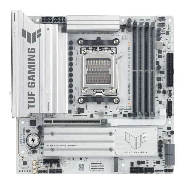 Asus TUF GAMING B850M-PLUS WIFI7 W | Processor family AMD | Processor socket AM5 | DDR5 | Supported hard disk drive interfaces S