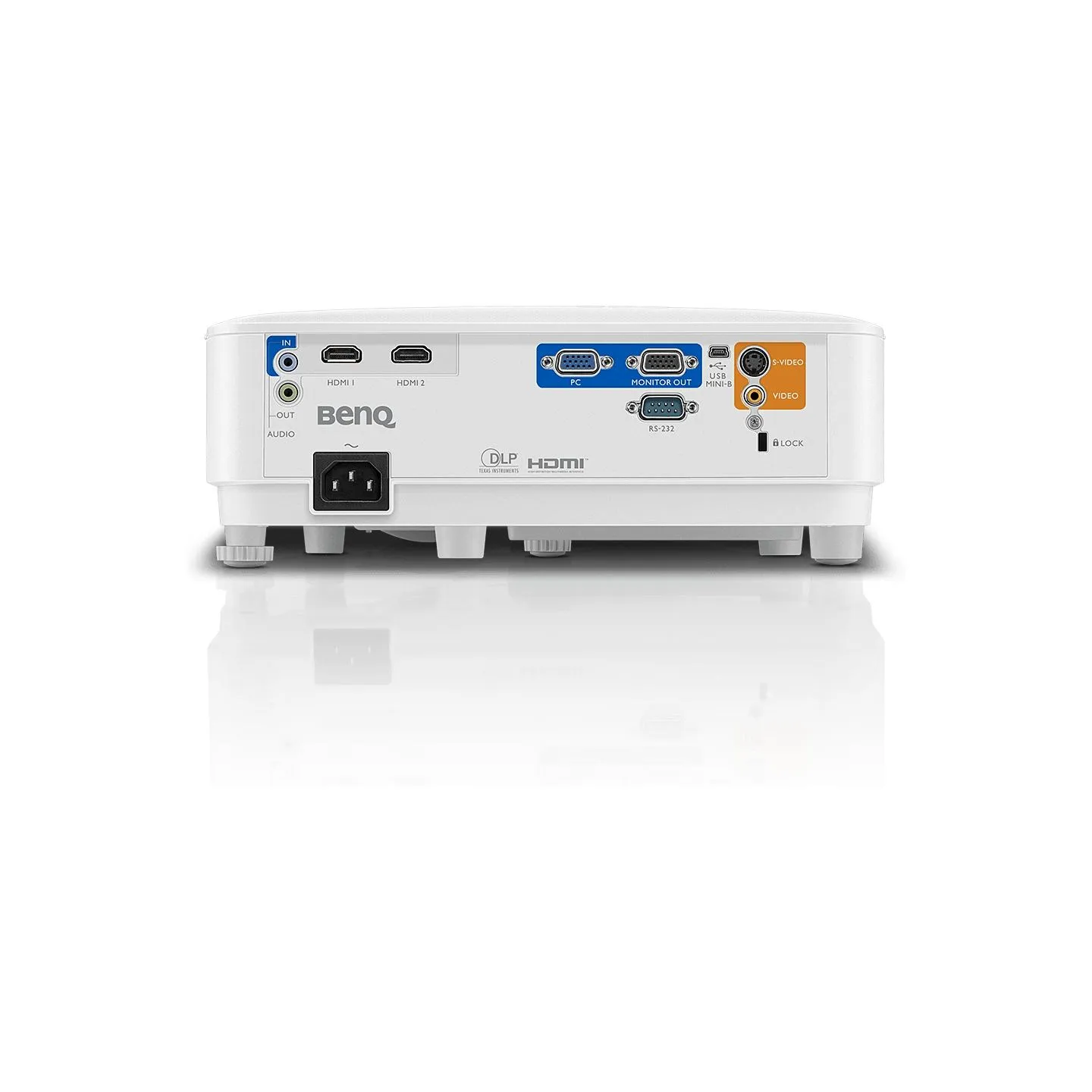 Benq MW550 - DLP projector - portable - 3D - 3600 ANSI lumens - WXGA (1280 x 800) - 16:10 - 720p / 9H.JHT77.1HE