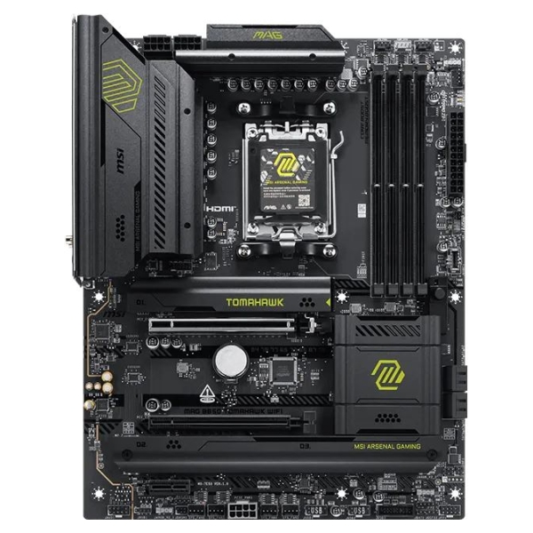 MSI MAG B850 TOMAHAWK WIFI | Processor family AMD | Processor socket AM5 | DDR5 | Supported hard disk drive interfaces SATA, M.2