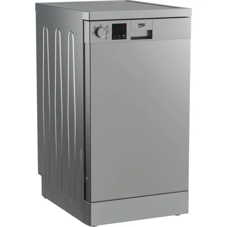 Beko Free standing Dishwasher DVS05024S, Energy class E (old A++), 45 cm, 5 programs, Silver / DVS05024S