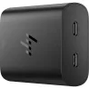 HP 65W USB-C Dual Port (45W+20W) GaN AC Power Adapter Travel Notebook Charger / fits ProBook 440 450 445 455, EliteBook 630 640 