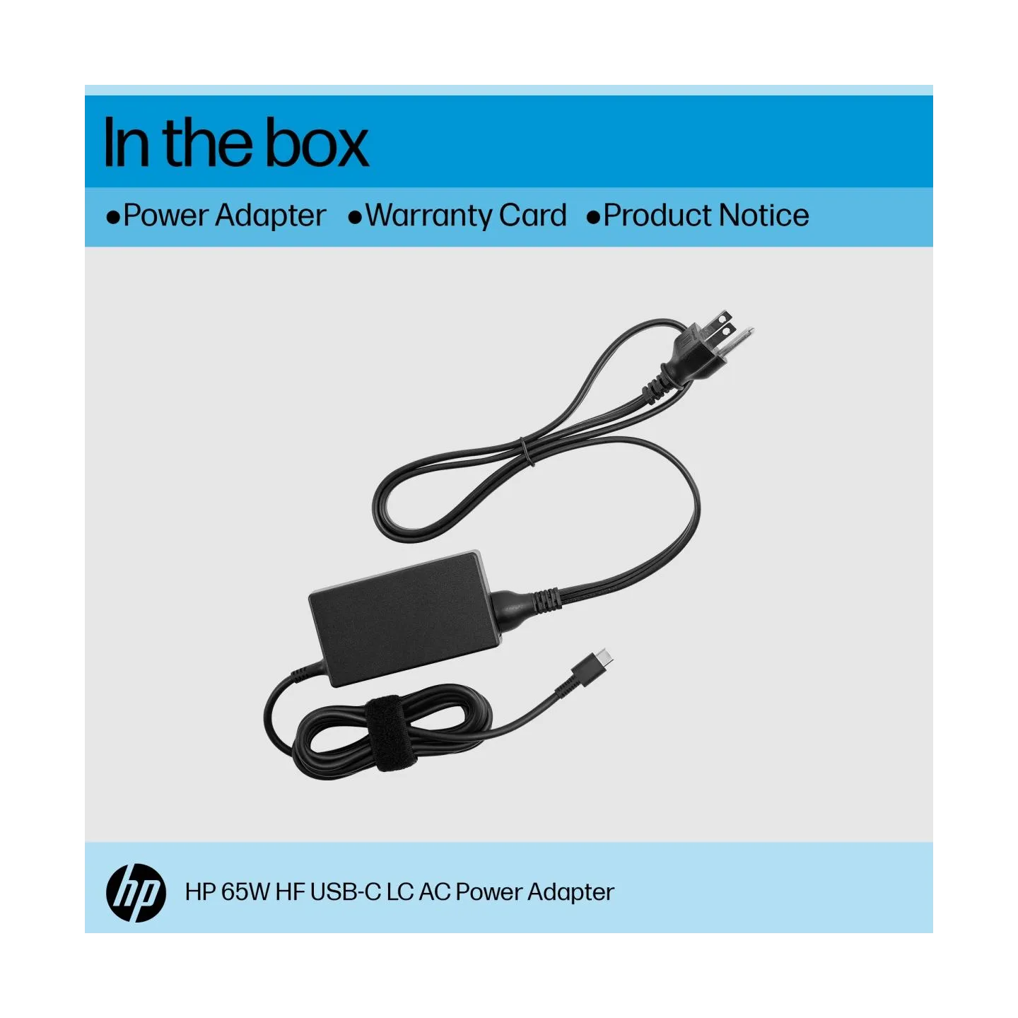HP 65W USB-C AC LC Power Adapter Notebook Charger, Halogen Free / AJ7X5AA#ABB