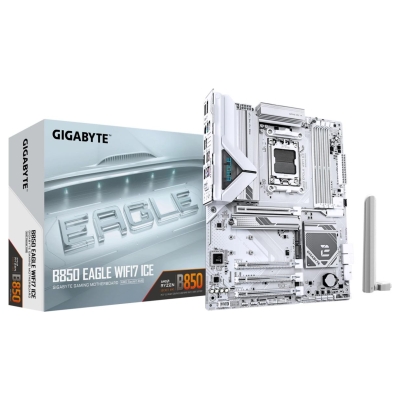 Gigabyte Mainboard|GIGABYTE|AMD B850|SAM5|ATX|Memory DDR5|Memory slots 4|B850EAGLEWF7ICE