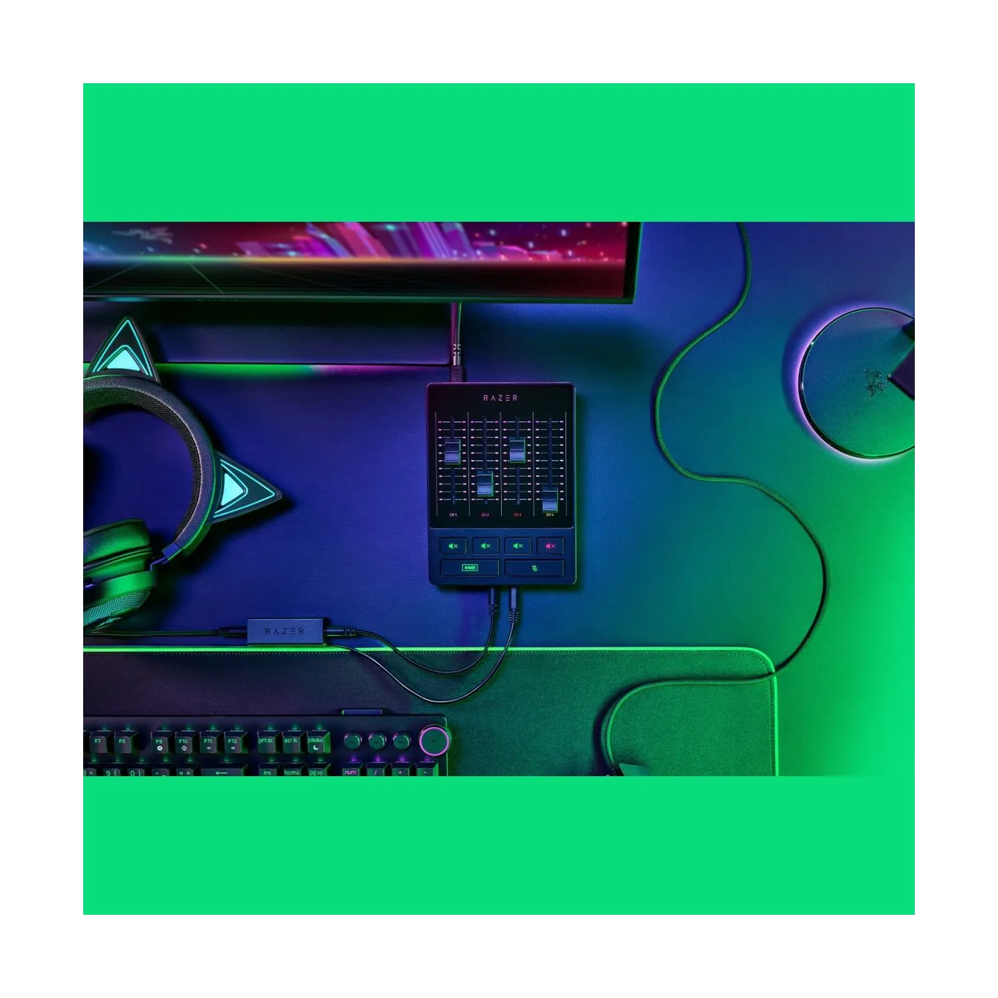 Razer Controller RZ19-03860100-R3M1 / Audio Mixer Black / RZ19-03860100-R3M1