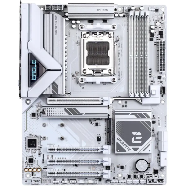 Gigabyte B850 EAGLE WF7 ICE | Processor family AMD | Processor socket AM5 | DDR5 | Supported hard disk drive interfaces SATA, M.