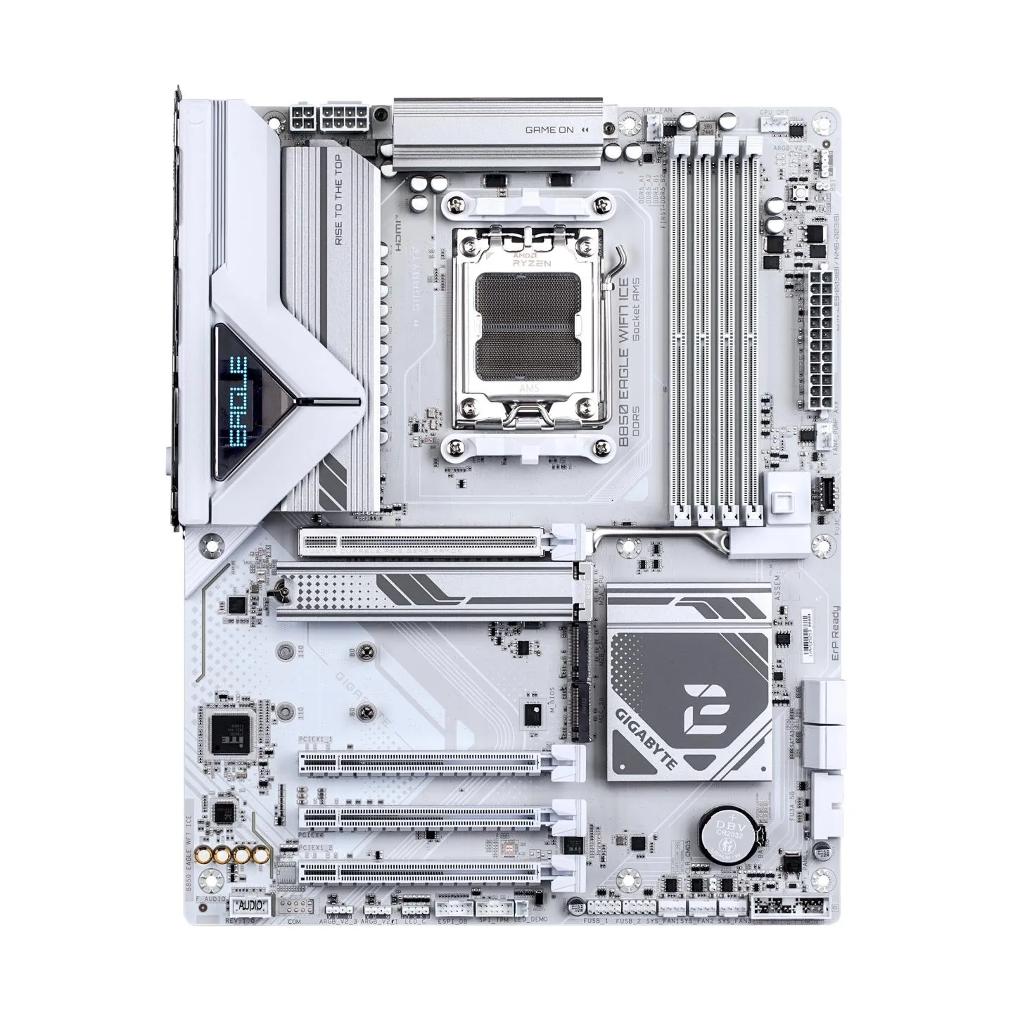 Gigabyte B850 EAGLE WF7 ICE | Processor family AMD | Processor socket AM5 | DDR5 | Supported hard disk drive interfaces SATA, M.