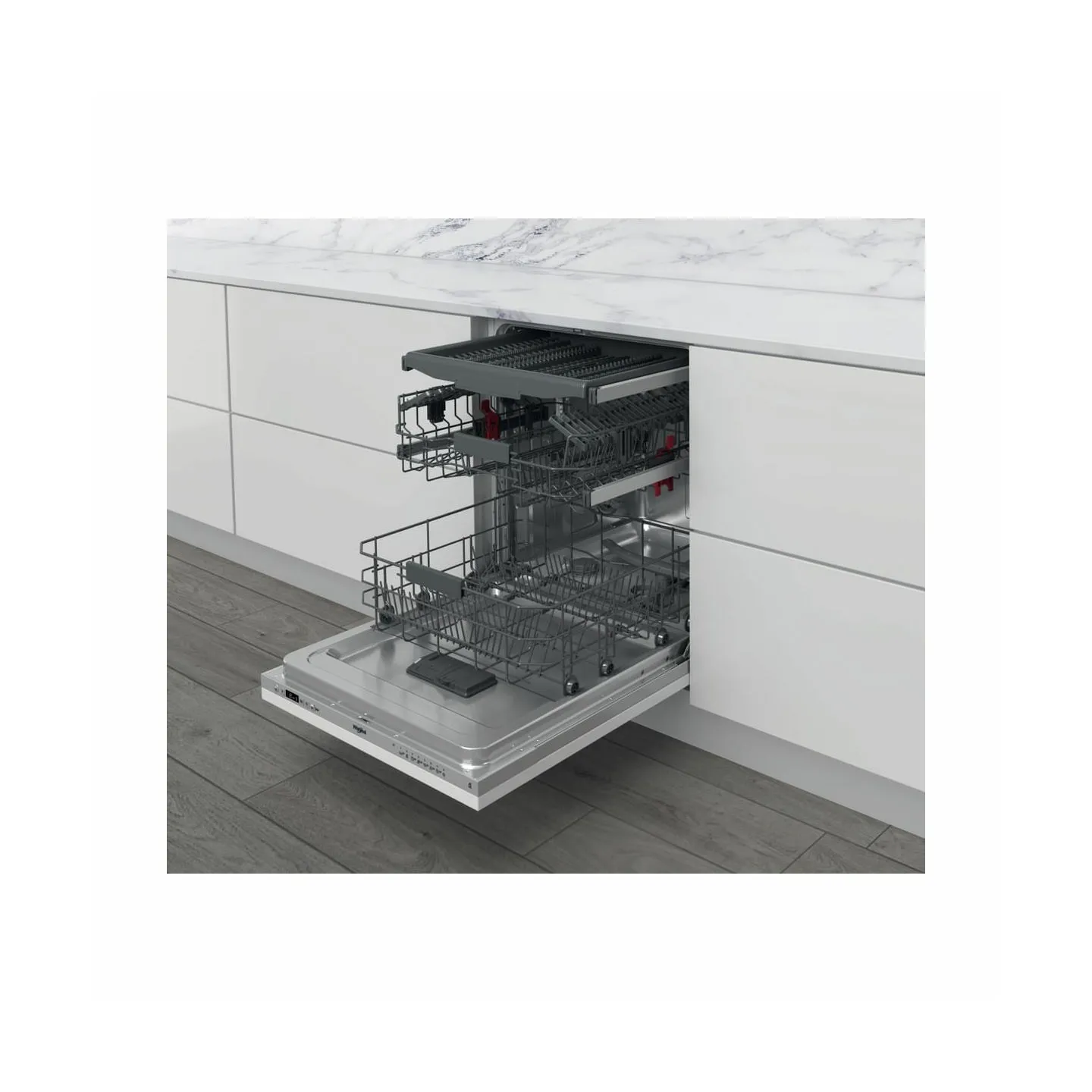 Whirlpool Built-In Dishwasher WIC 3C26 F, Energy class E (old A++) 60 cm, Third basket, 8 programs / WIC3C26F