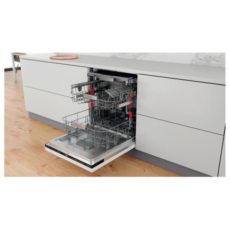 Whirlpool Built-In Dishwasher WIO 3P33 PL, Energy class D, Width 60 cm, Natural Dry, Third basket, 10 programs / WIO3P33PL