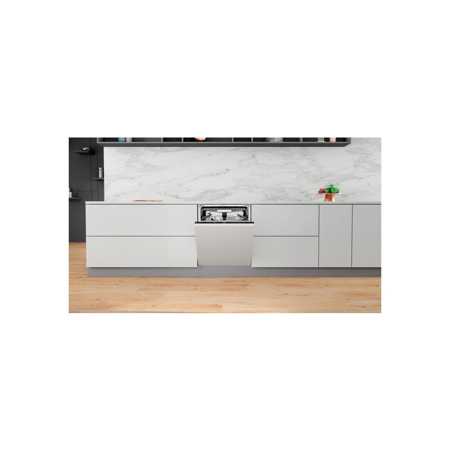 Whirlpool Built-In Dishwasher WIO 3P33 PL, Energy class D, Width 60 cm, Natural Dry, Third basket, 10 programs / WIO3P33PL