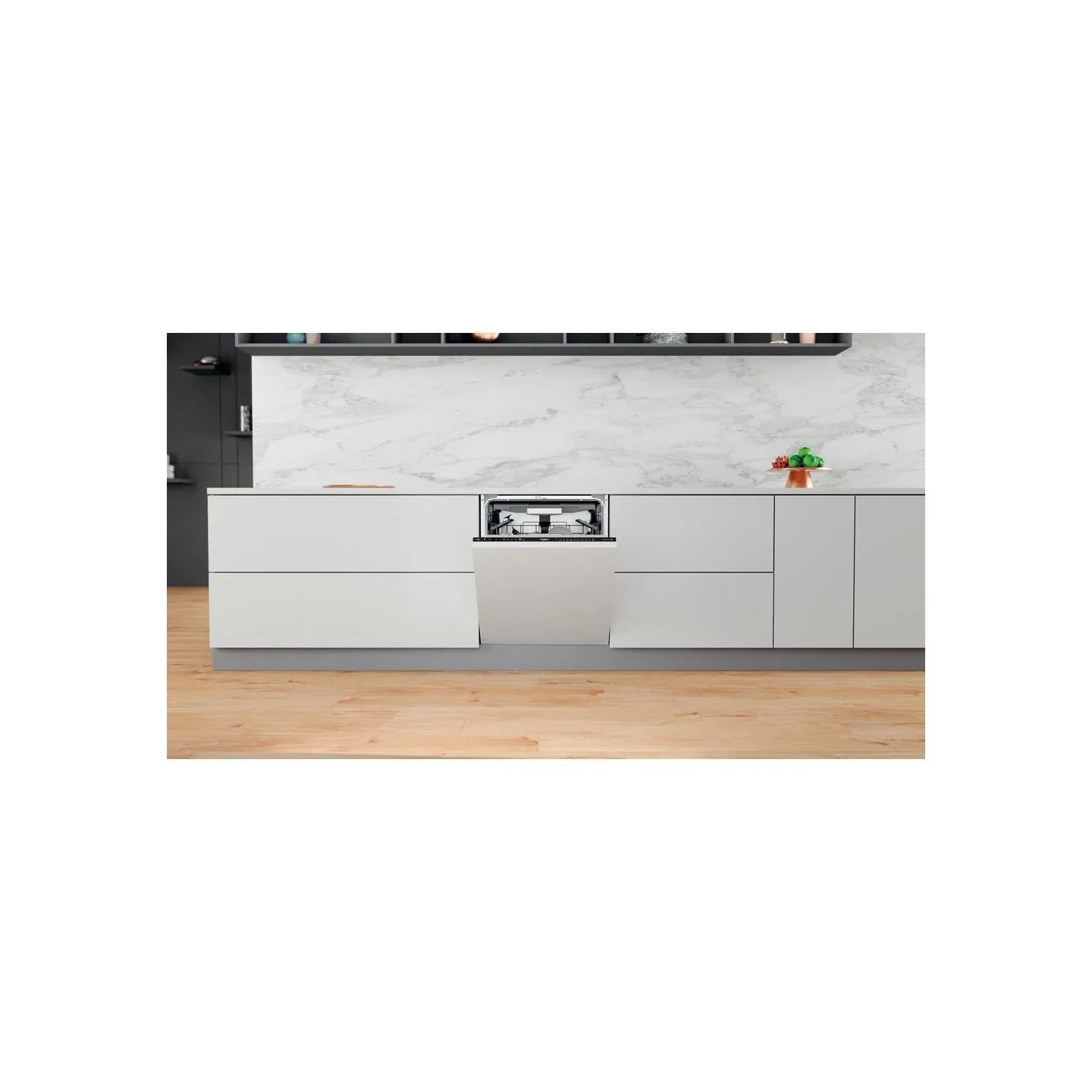 Whirlpool Built-In Dishwasher WIO 3P33 PL, Energy class D, Width 60 cm, Natural Dry, Third basket, 10 programs / WIO3P33PL
