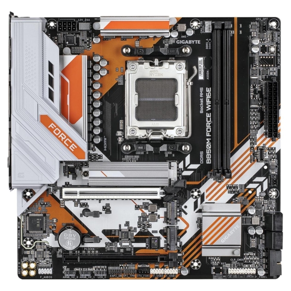 Gigabyte B850M FORCE WIFI6E (rev. 1.0) | Processor family AMD | Processor socket AM5 | DDR5 | Supported hard disk drive interfac
