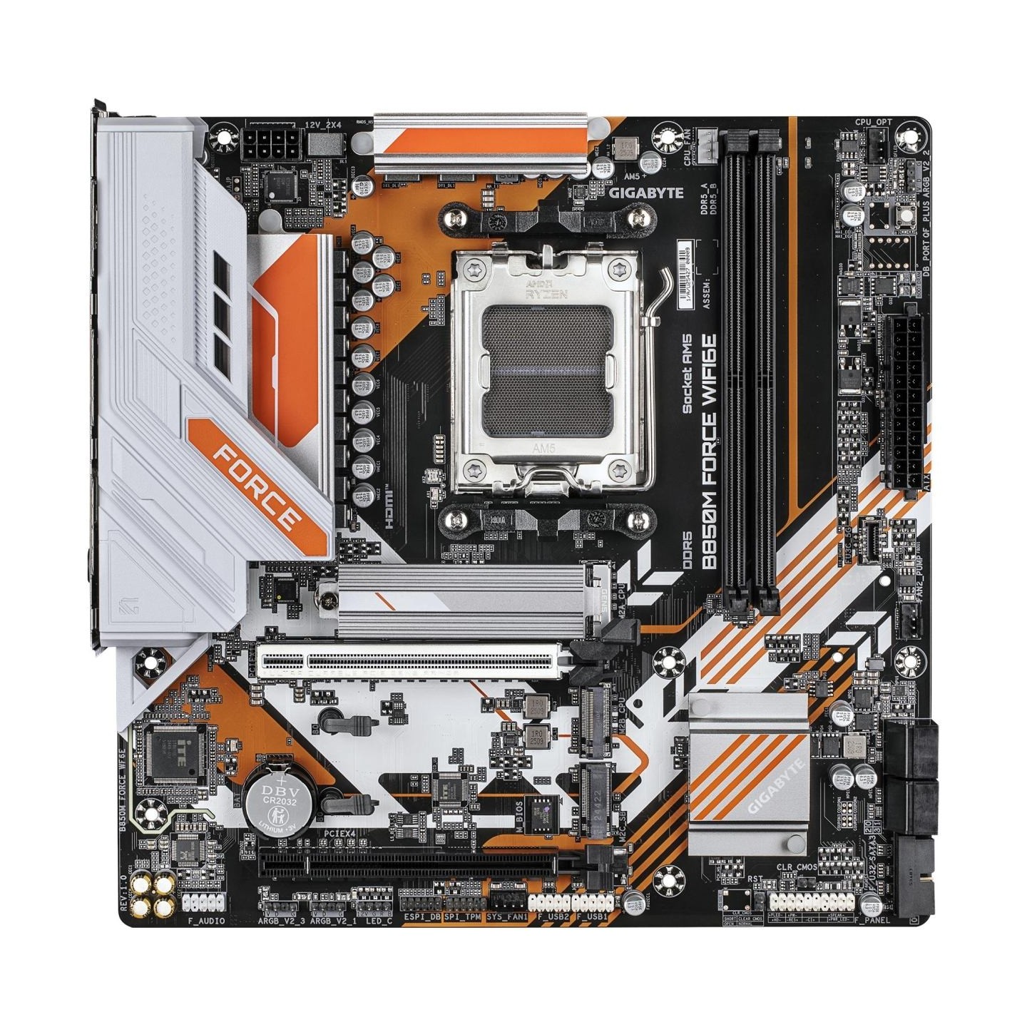 Gigabyte B850M FORCE WIFI6E (rev. 1.0) | Processor family AMD | Processor socket AM5 | DDR5 | Supported hard disk drive interfac