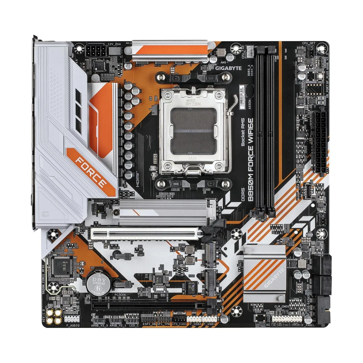 Gigabyte B850M FORCE WIFI6E (rev. 1.0) | Processor family AMD | Processor socket AM5 | DDR5 | Supported hard disk drive interfac