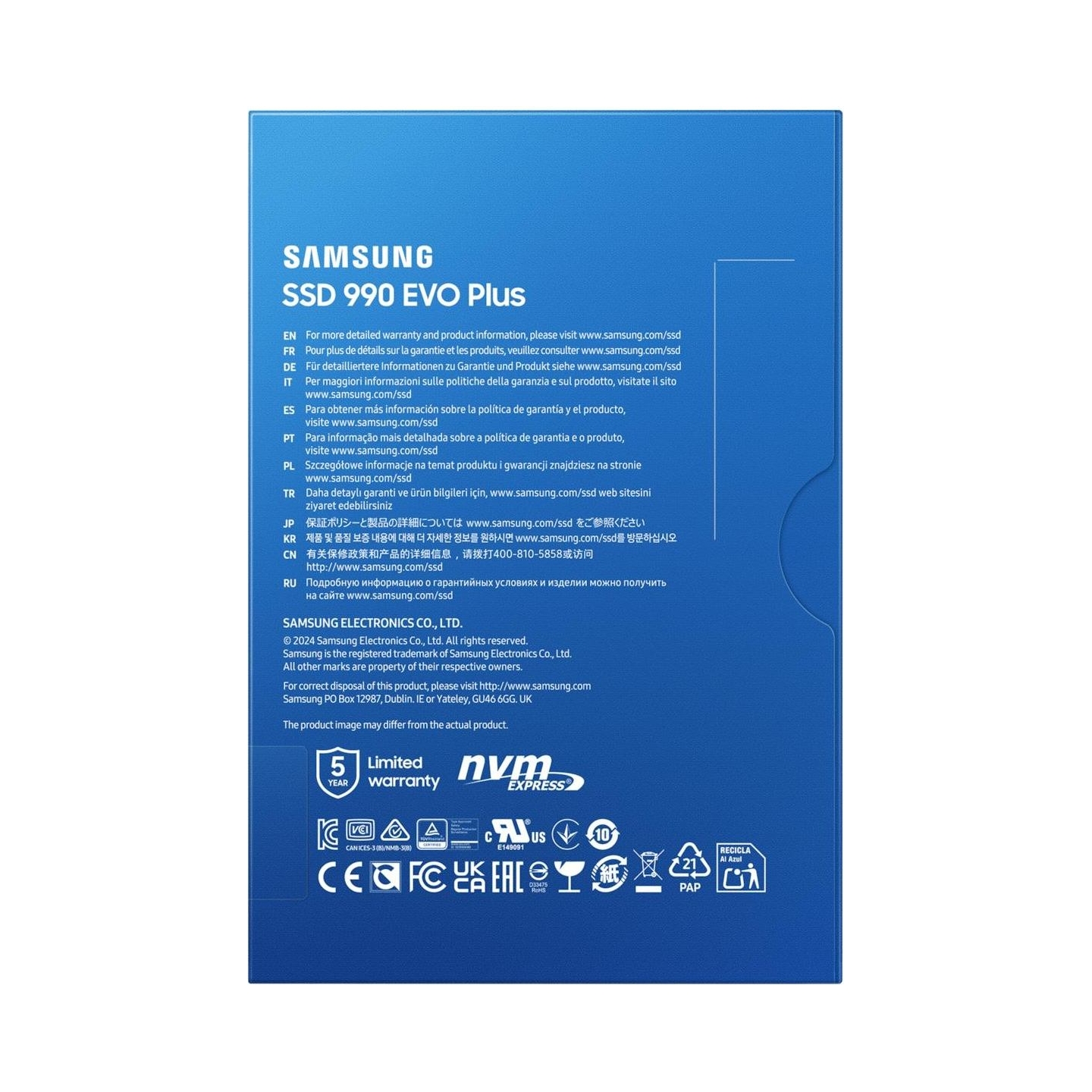 Samsung SSD 990 EVO Plus 2TB M.2 NVMe