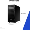 HP Z2 G1i Workstation Tower - Ultra 9-285K, 64GB, 1TB SSD, US keyboard, USB Mouse, Win 11 Pro, 3 years / B76S7ET#ABB