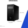 HP Z2 G1i Workstation Tower - Ultra 9-285K, 64GB, 1TB SSD, US keyboard, USB Mouse, Win 11 Pro, 3 years / B76S7ET#ABB