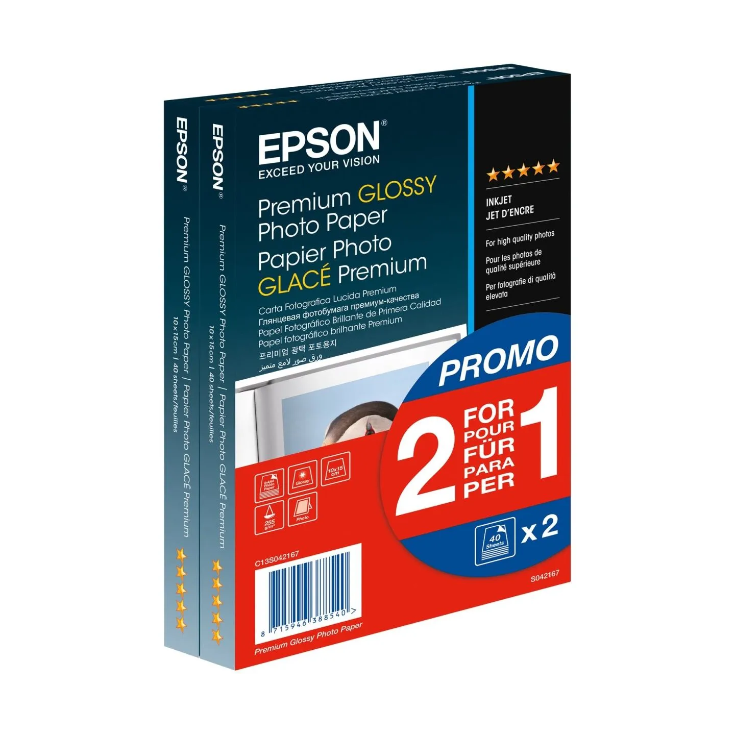Epson Prem.Glossy Photo Paper-10x15cm