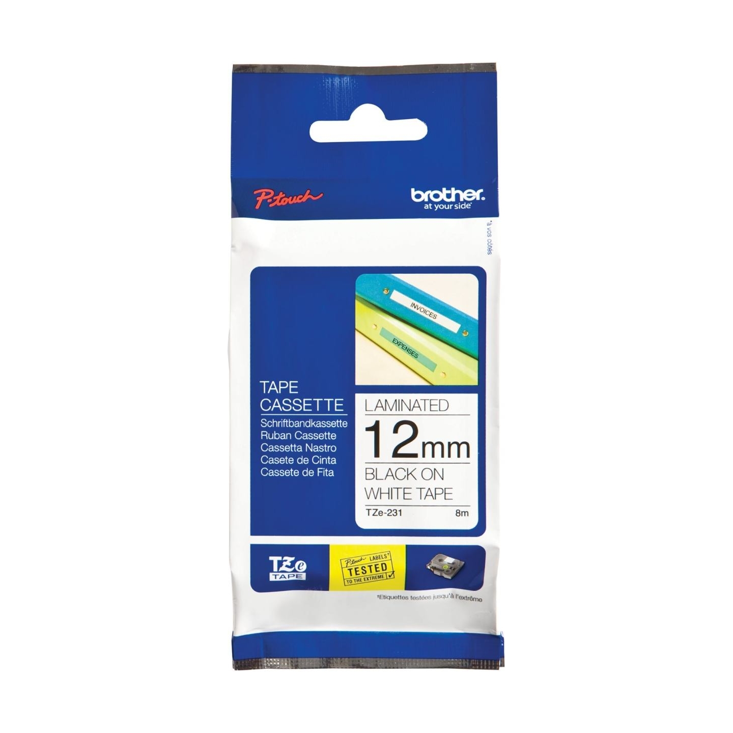 Brother TZE231 tape black/white 12mm 8m