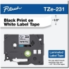 Brother TZE231 tape black/white 12mm 8m