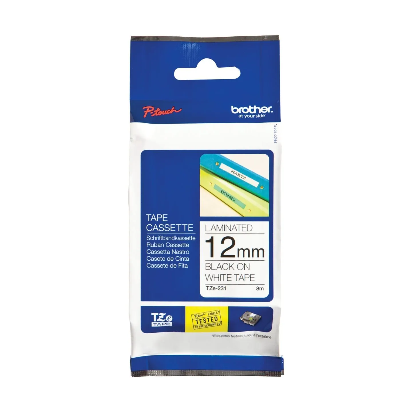 Brother TZE231 tape black/white 12mm 8m