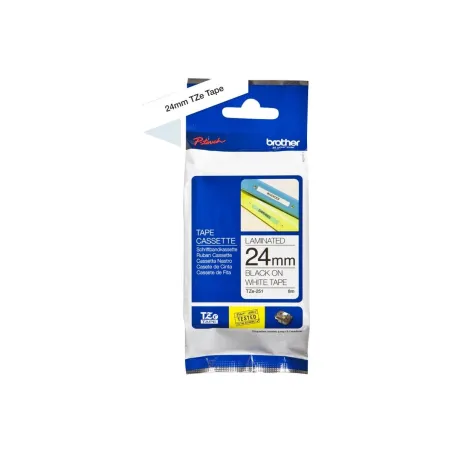 Brother TZE251 tape black/white 24mm 8m