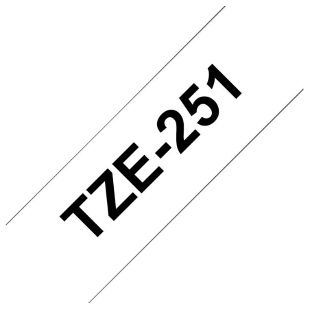 Brother TZE251 tape black/white 24mm 8m
