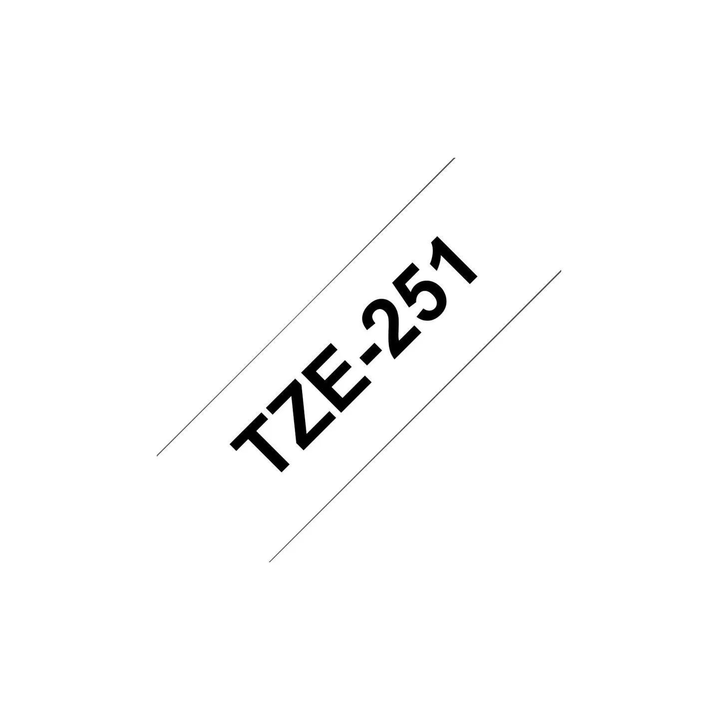 Brother TZE251 tape black/white 24mm 8m