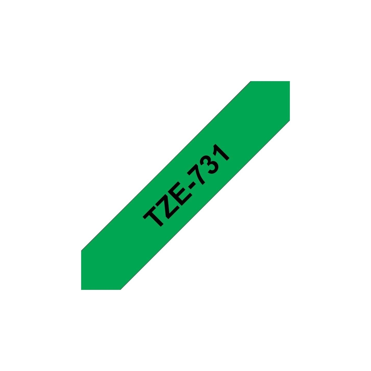 Brother TZE731 tape black/green 12mm 8m