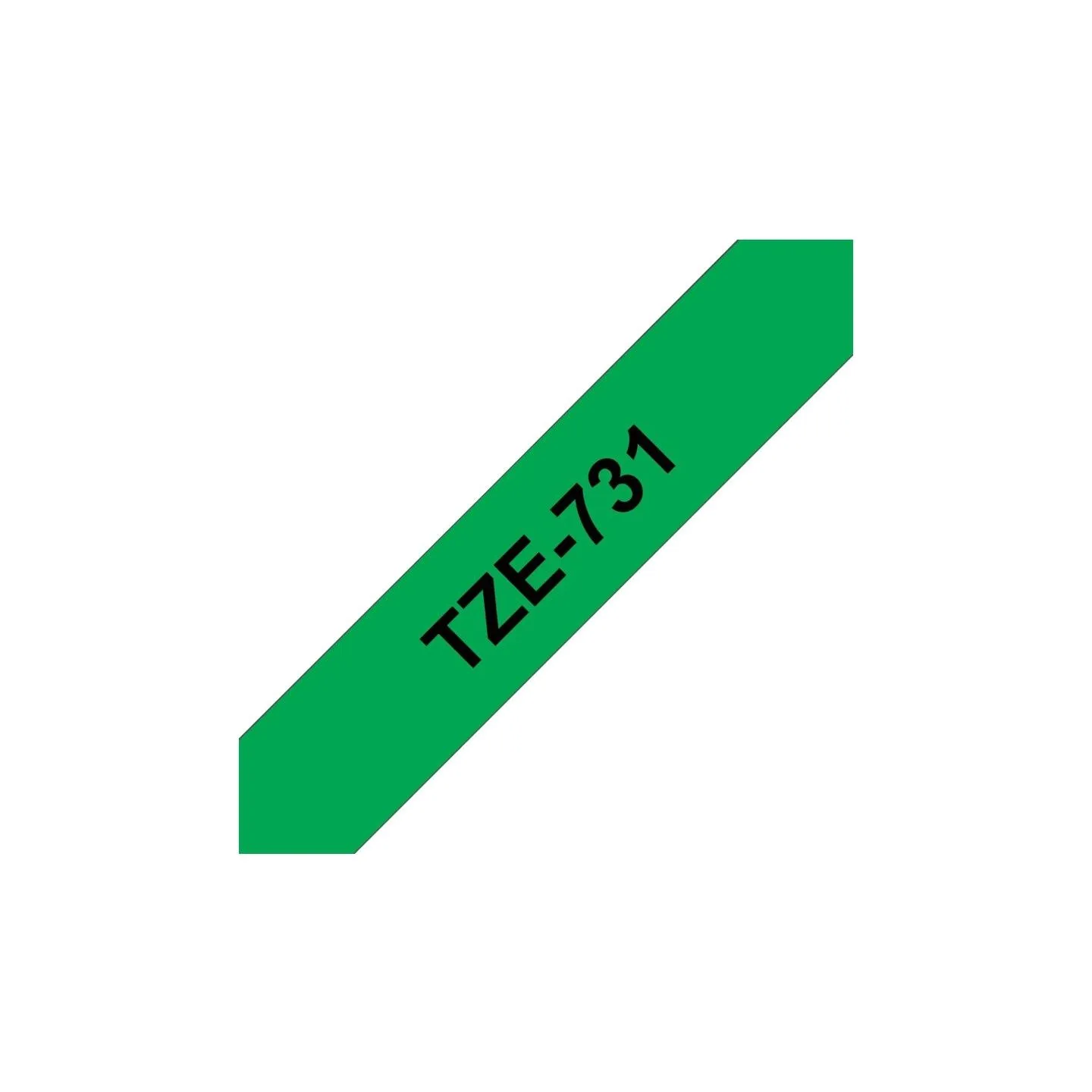 Brother TZE731 tape black/green 12mm 8m