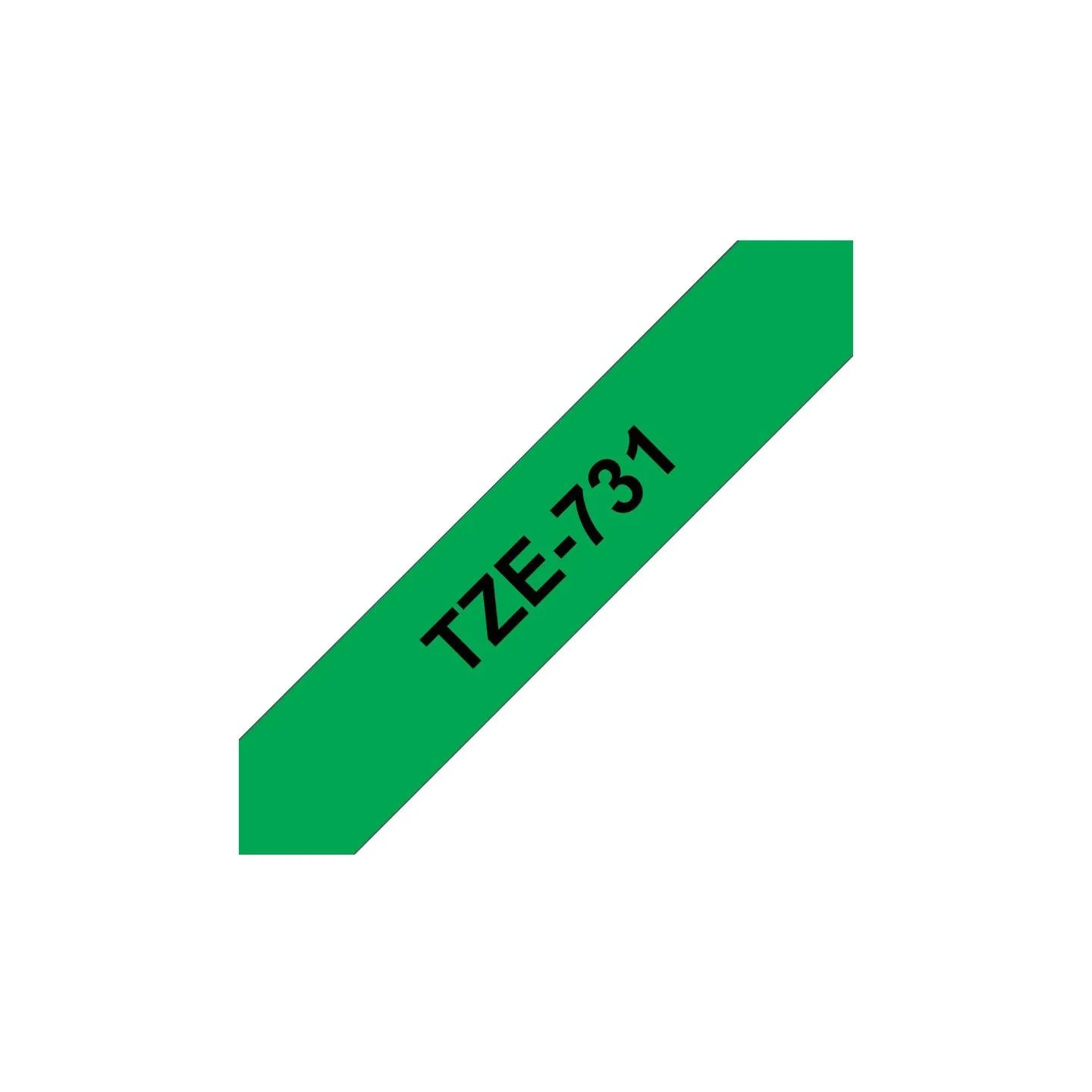 Brother TZE731 tape black/green 12mm 8m