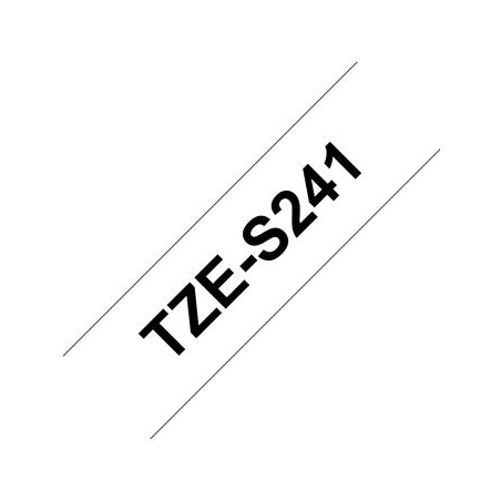 Brother TZES241 18 BLACK ON WHITE STR. A