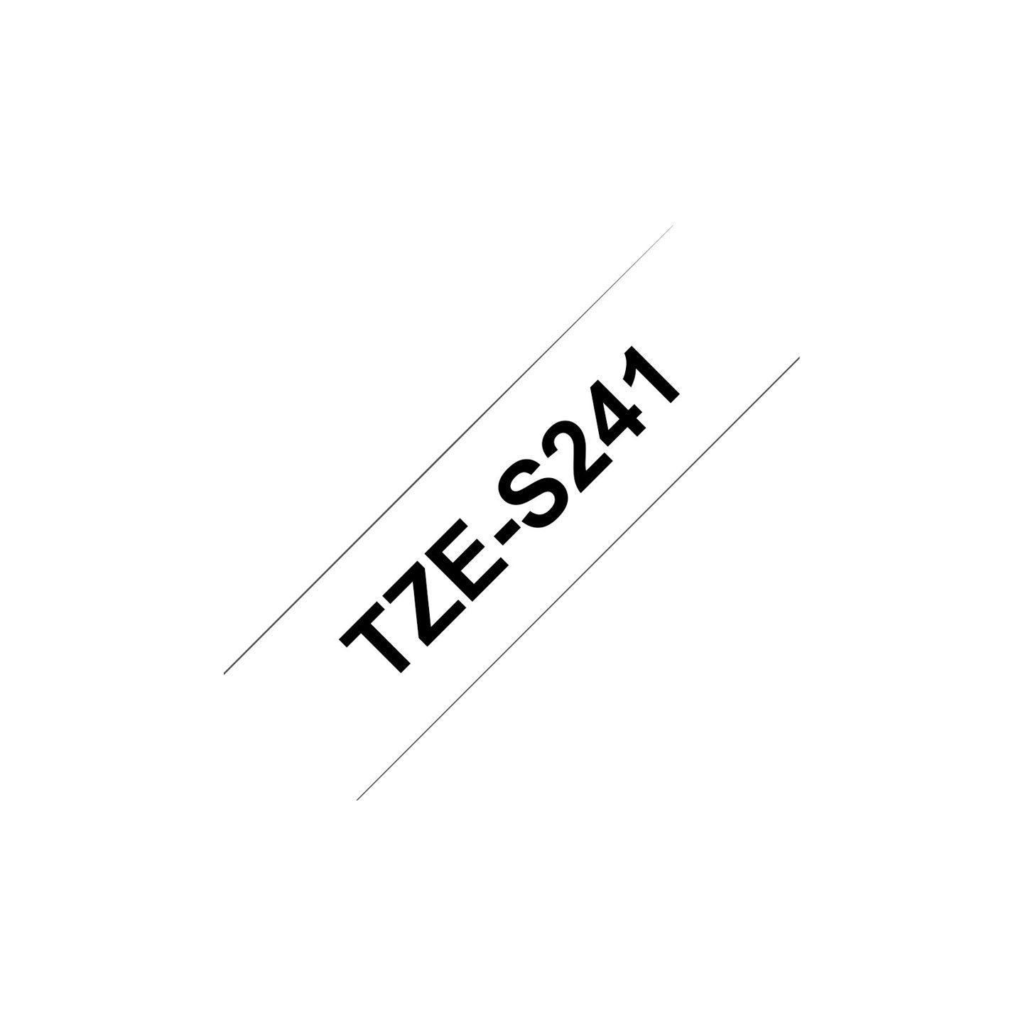 Brother TZES241 18 BLACK ON WHITE STR. A