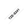Brother TZES241 18 BLACK ON WHITE STR. A