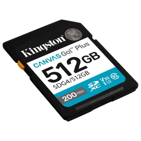 Kingston 512GB SDXC Canvas Go Plus Gen4