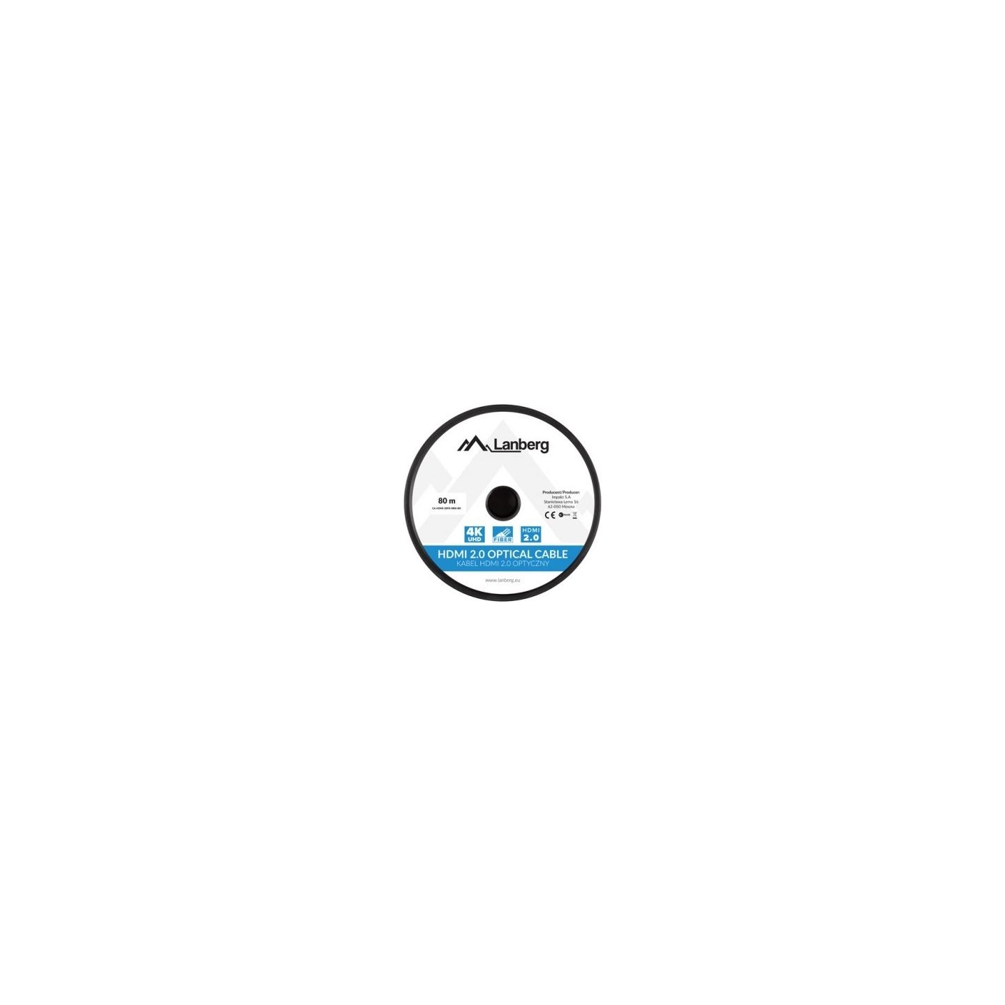 Lanberg HDMI M/M cable 80m optical AOC