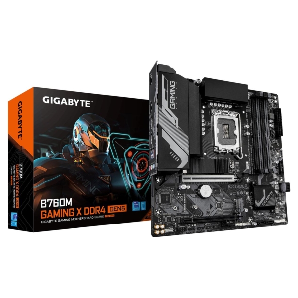 Gigabyte Mainboard|GIGABYTE|Intel B760|LGA 1700|micro ATX|RAM DDR4-SDRAM|4xSlots|2xNumber of M.2 (M) slots|B760MGXDDR4GEN5