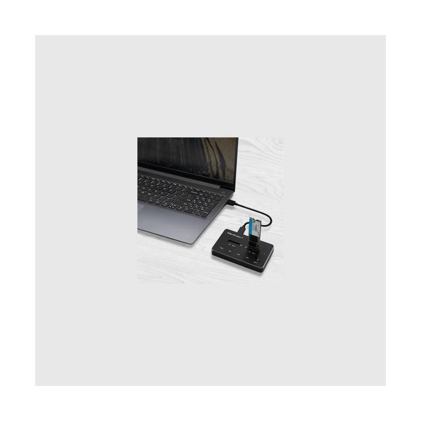 Qoltec 50310 Drive docking station